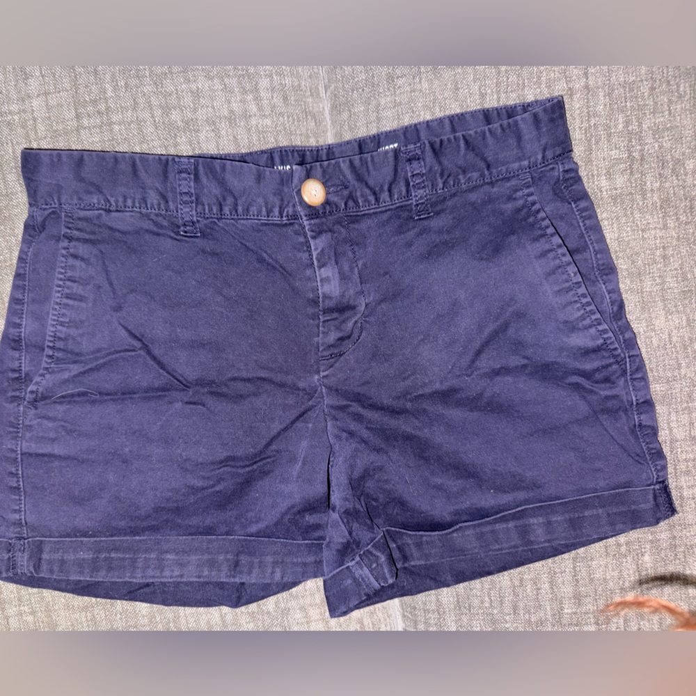 GAP Navy Blue Khaki Girlfriend Shorts